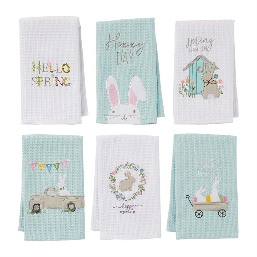 Easter Waffle Weave Towel (Various Styles)