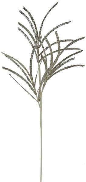31" Glitter Paper Grass Spray, Champagne