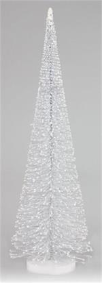 Bottle Brush Tree with Snowy Tips, White (Various Sizes)