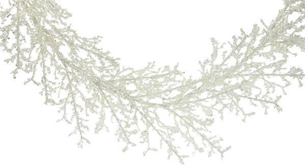 60" Ice Garland, White
