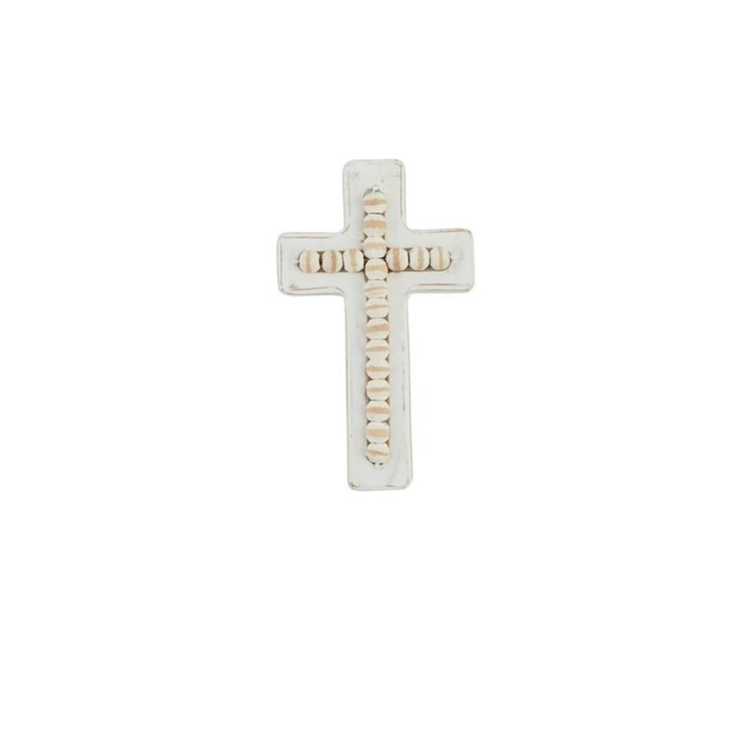 White Beaded Cross