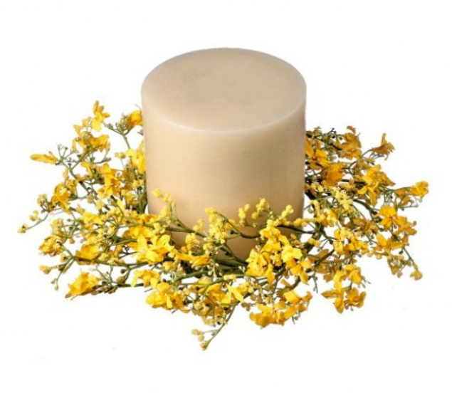 Wildflower & Berry Candle Ring, Yellow