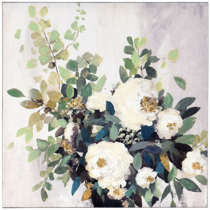 Blossoming Bouquet Flower Canvas