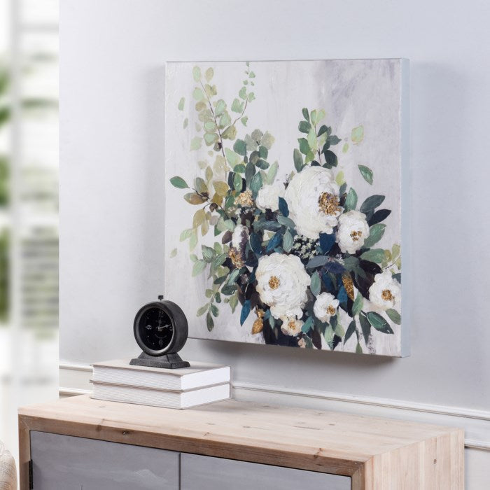 Blossoming Bouquet Flower Canvas