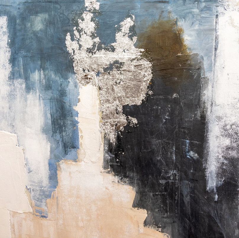 Cerulean Hand-Painted Wall Art