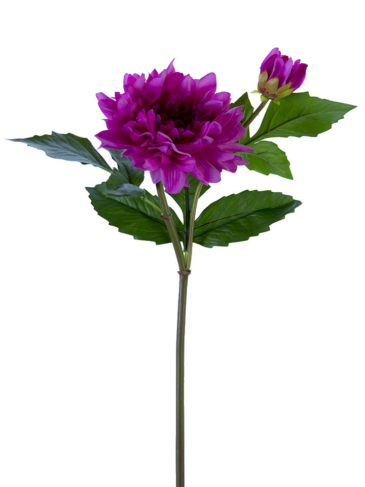 21" Real Touch Dahlia, Fuchsia