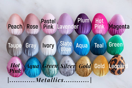 Handmade Velvet Eggs (Assorted Colors)