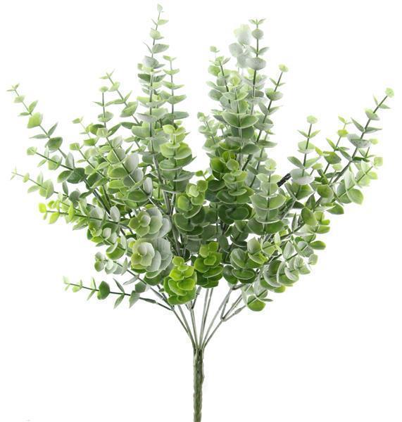 16.5" Eucalyptus Bush, 2-Tone Green/Powder