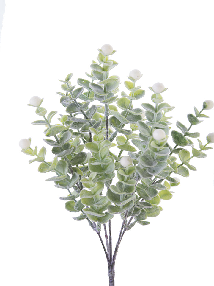 14" Dusted Eucalyptus Pick, Cream