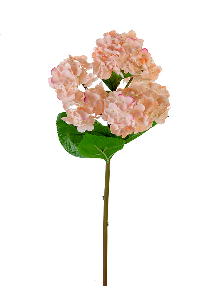 25.5" Fresh Touch Hydrangea Spray, Light Coral