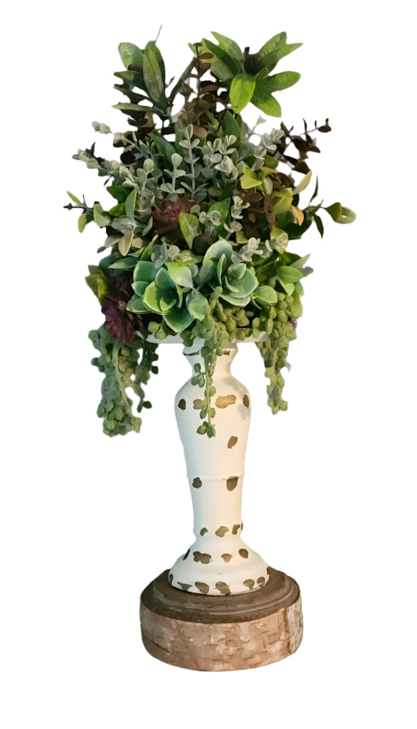 Greenery Candle Topper