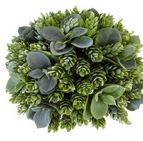 6" Hops w/ Leaves Half Ball, Green