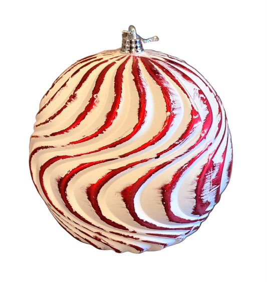Water Ripples Two-Toned Ball Ornament (Various Colors)