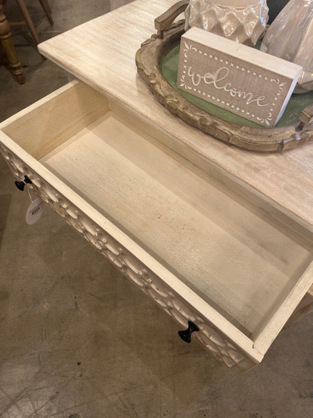 Whitewash Fretwork Chest/Nightstand