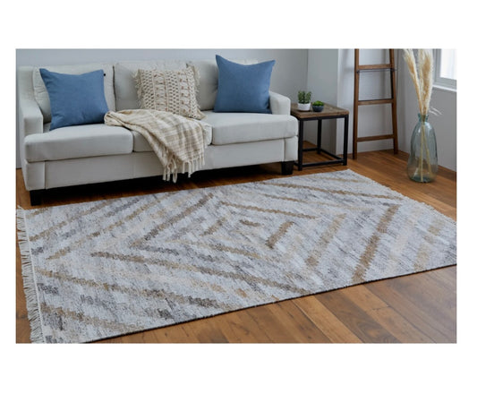 Beckett Rug, Tan/Gray (Various Sizes)