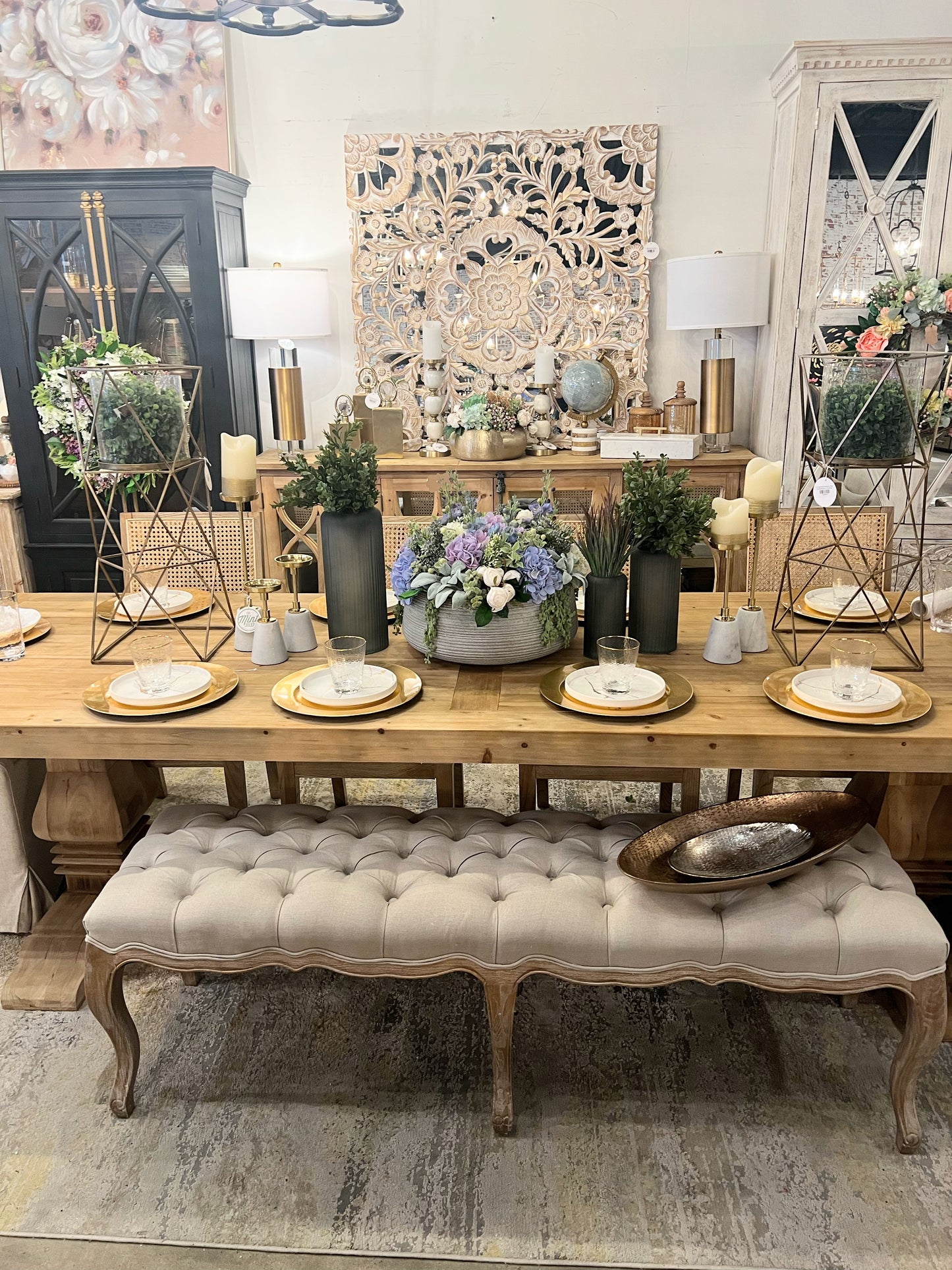 Denver 10' Solid Elm Dining Table