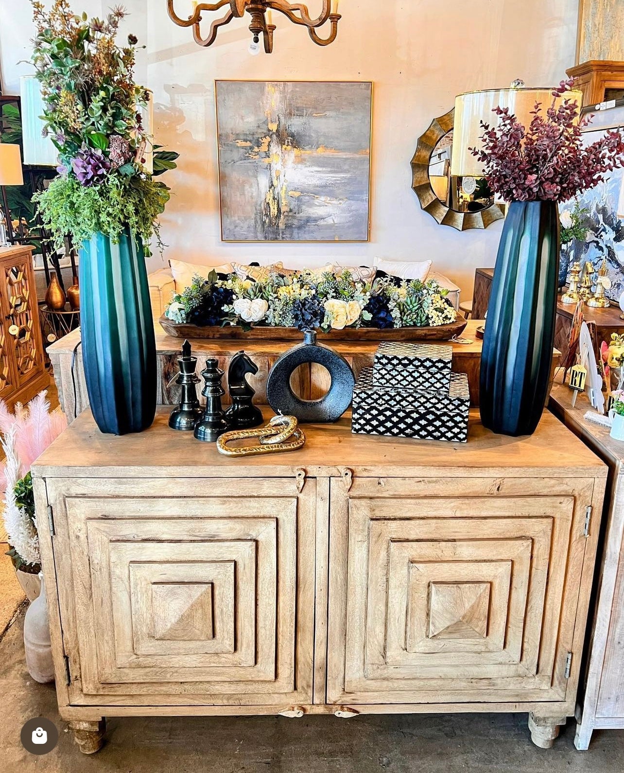 Stacked Pyramid Cabinet