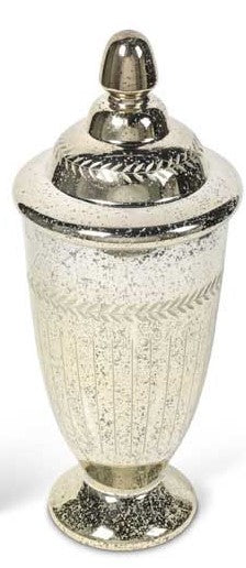 Mercury Glass Canister with Lid (Various Styles)