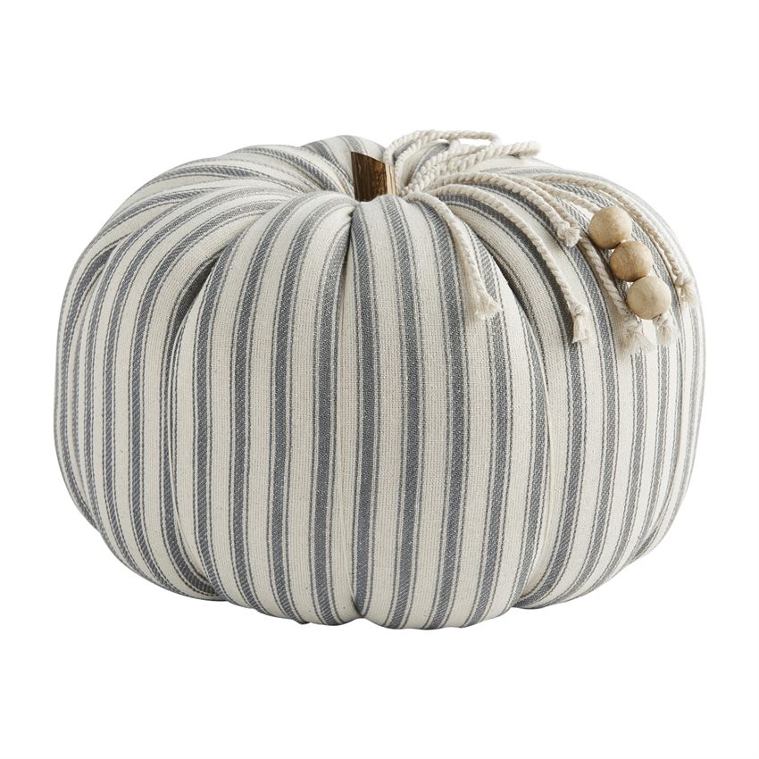 Ticking Stripe Pumpkin Sitter (Various Sizes)