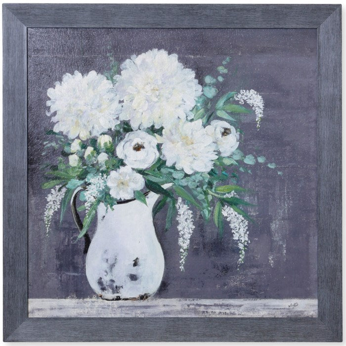 Late Summer Bouquet Textured Framed Print
