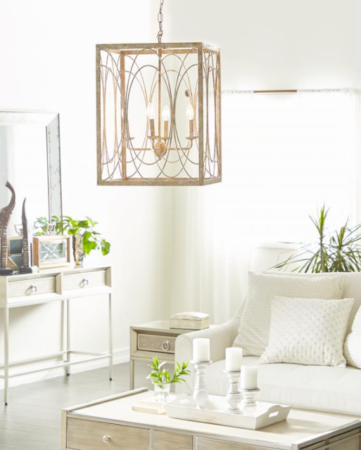 Square Metal Chandelier