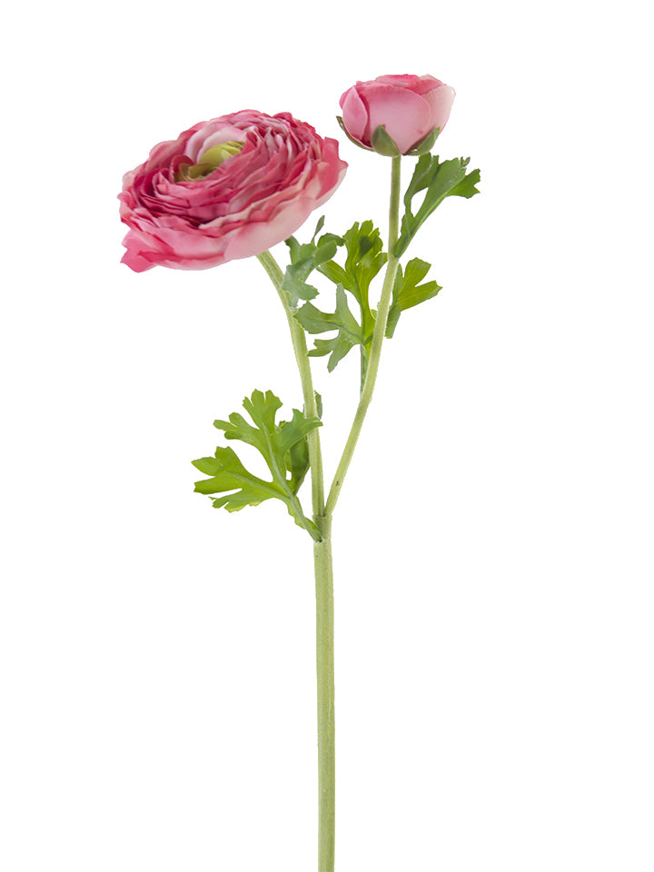 23" Real Touch Open Ranunculus, Salmon
