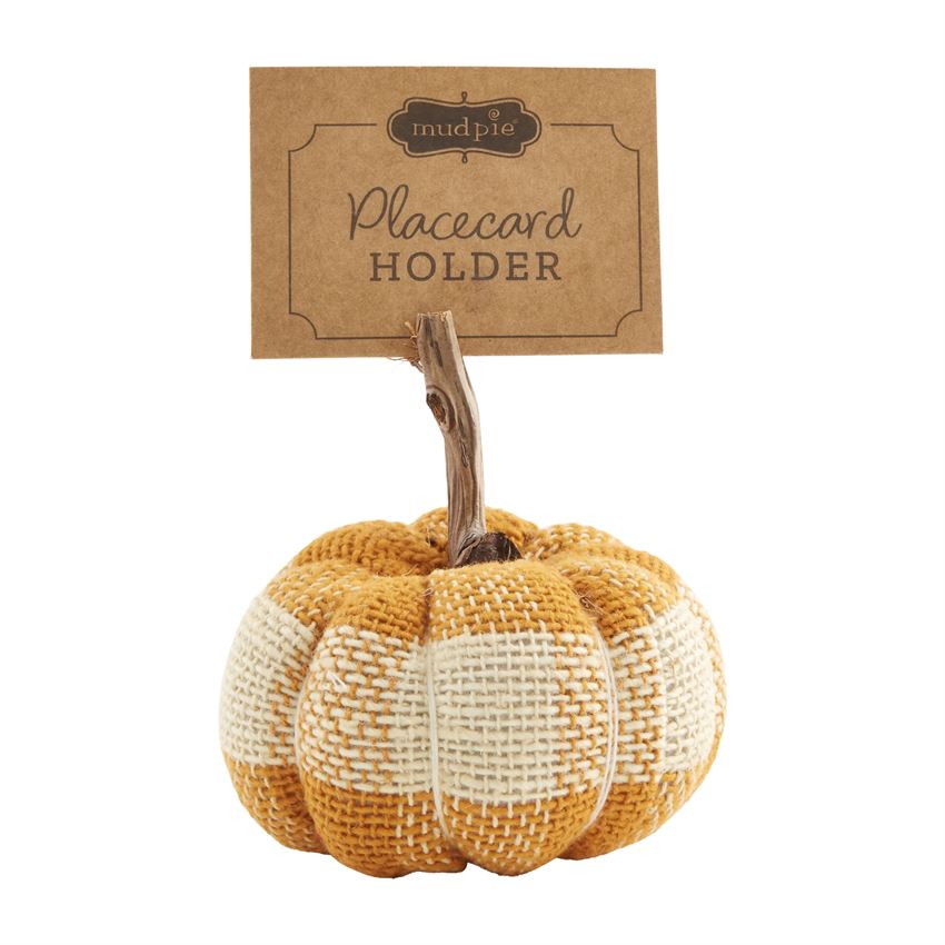 Check Pumpkin Place Card Holder (Various Styles)