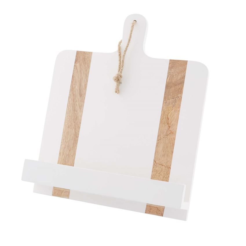 White Cookbook Holder