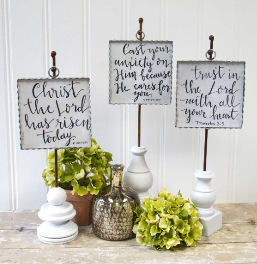 White Short Display Pole Stand