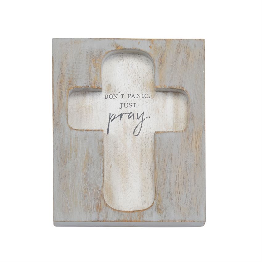 Wood Cross Plaque ( Various Styles)