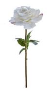 27" Real Touch Open Rose Stem, White