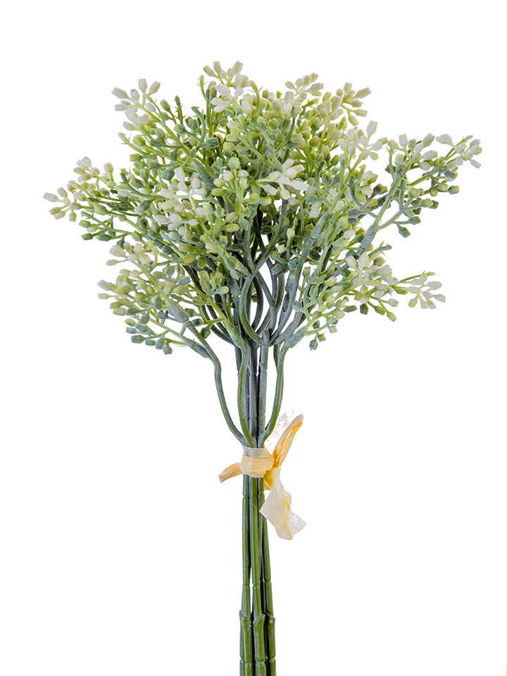 13" Eucalyptus Seed Bundle, Cream Green