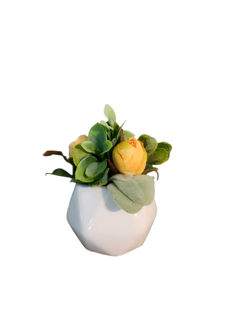 3" Sit Around with Orange Rose