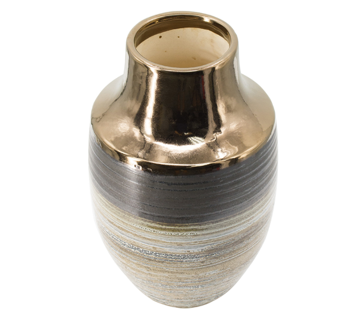 Gold Swirl Vase