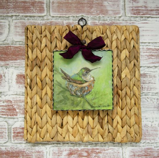 Wicker Mini Gallery Display Board