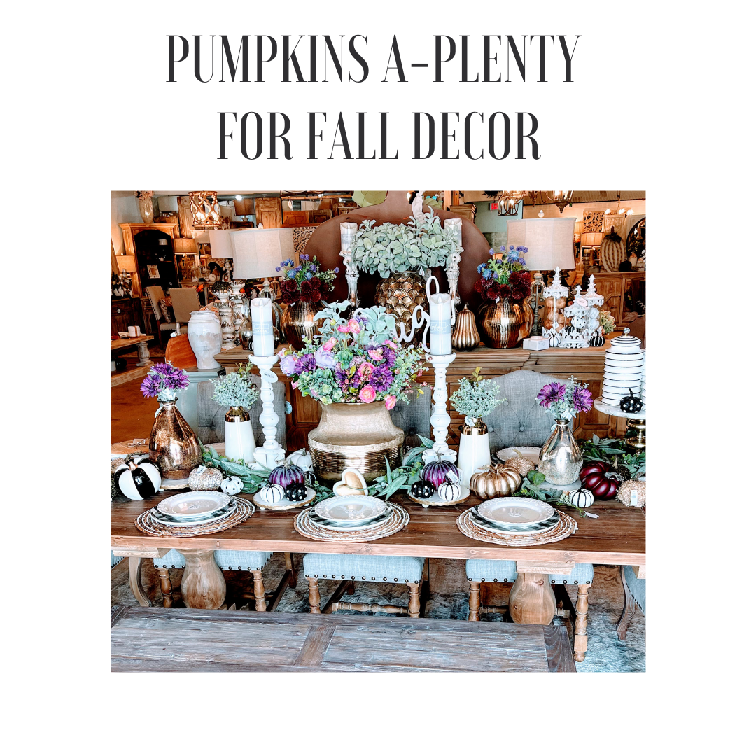Pumpkins a-Plenty for Fall Decor