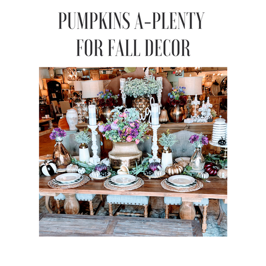 Pumpkins a-Plenty for Fall Decor