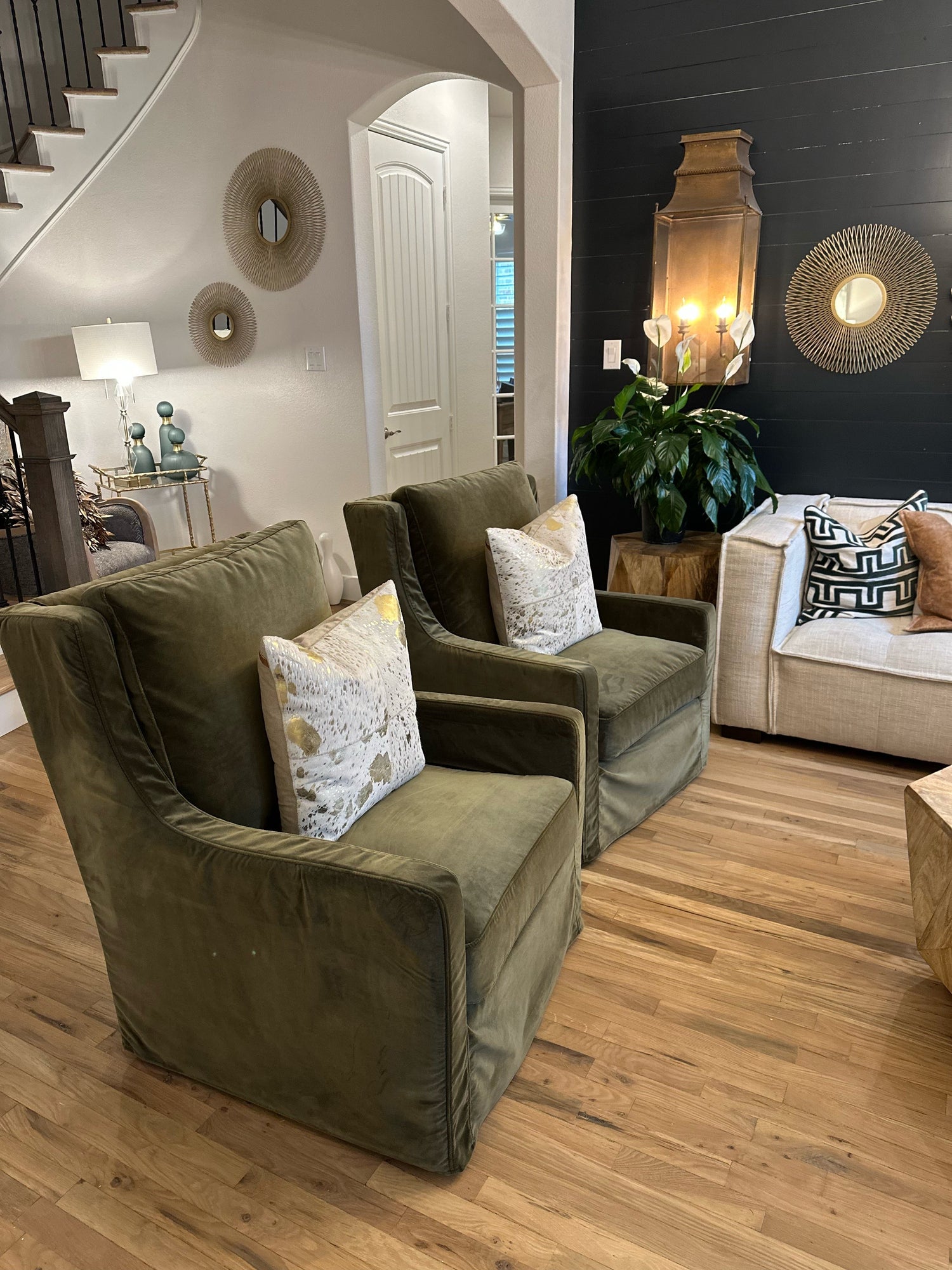 Vintage Velvet Olive Collection