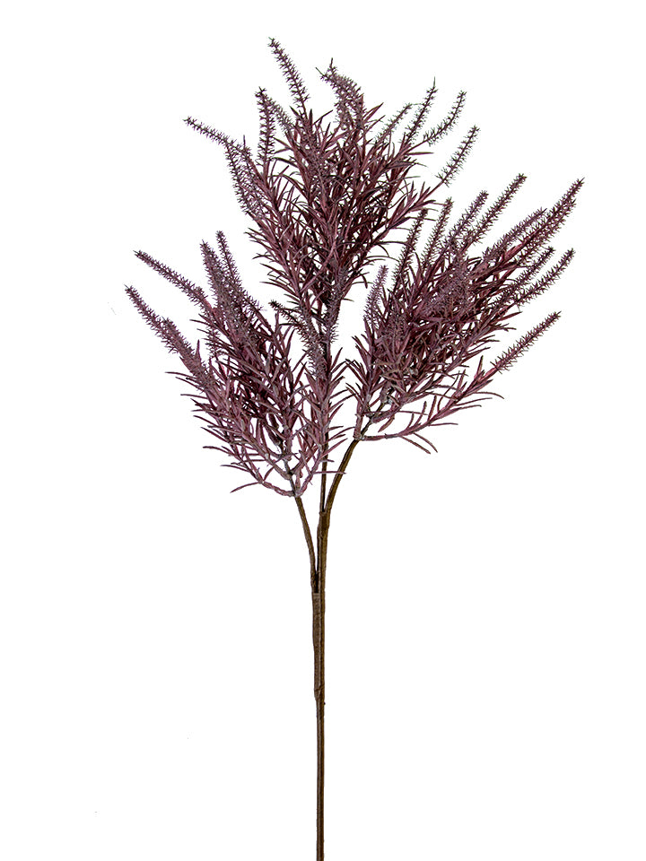 33" Dried Wheat Grass Spray, Purple