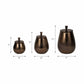 S/2 Bronze Lidded Vases