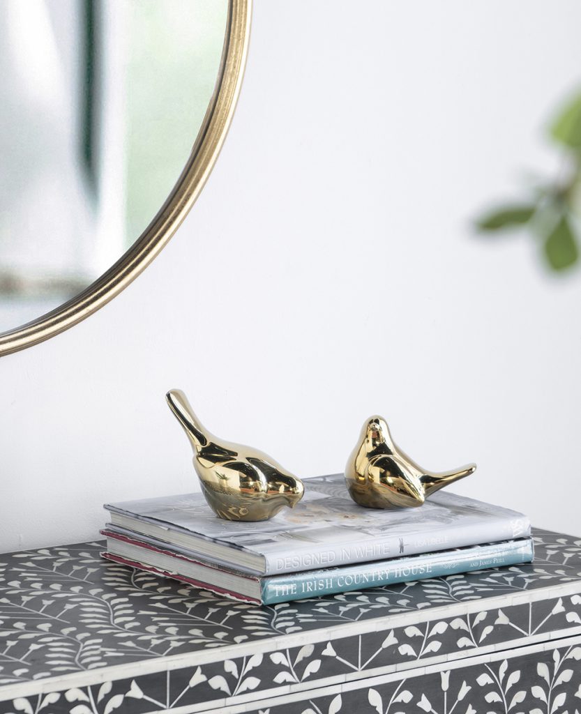 Gold Chirp Birds (Set of 2)