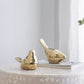 Gold Chirp Birds (Set of 2)