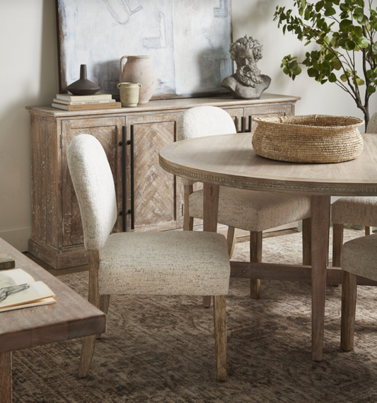 Zoe Dining Chair, Cream
