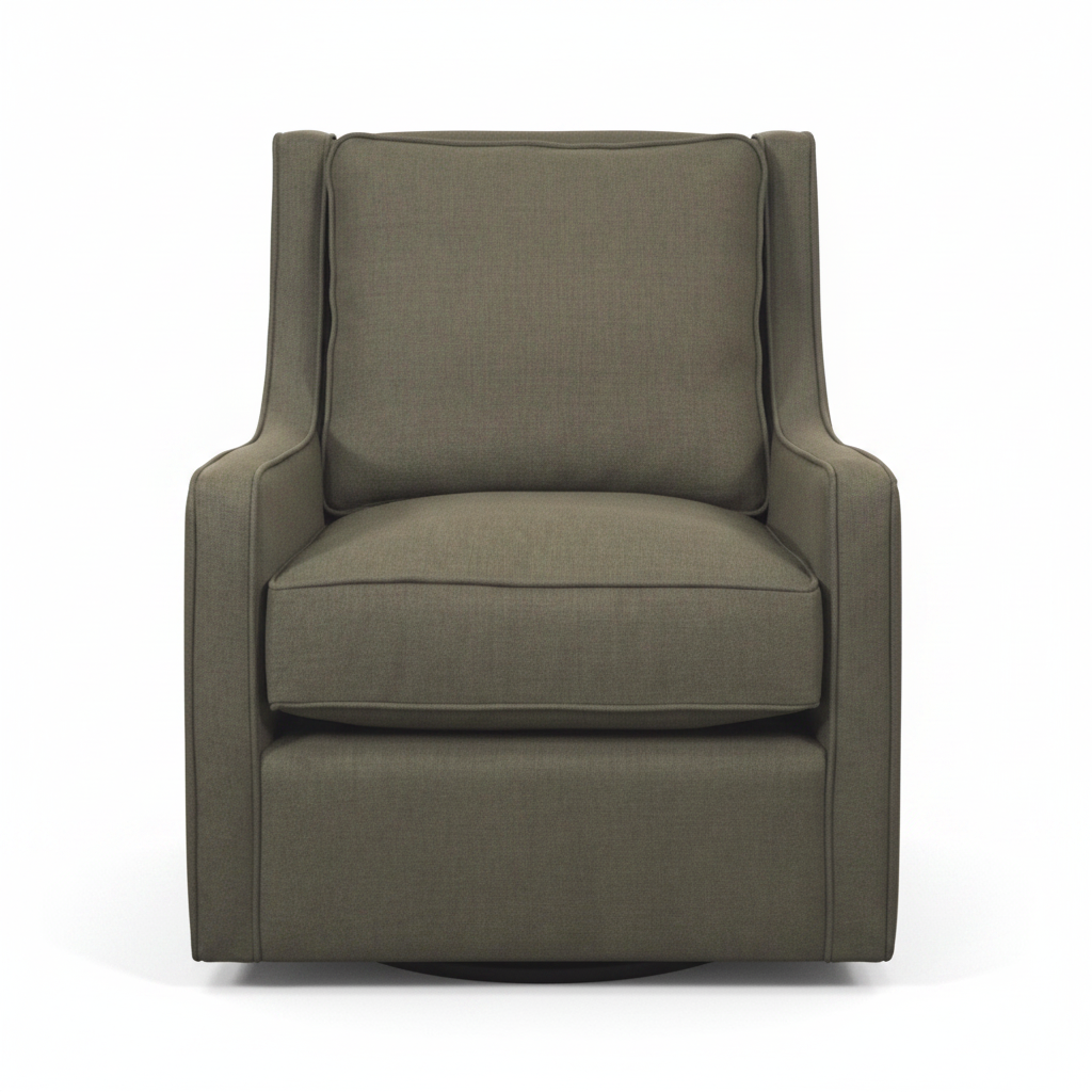 Becket Swivel Chair, Moss