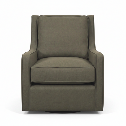 Becket Swivel Chair, Moss