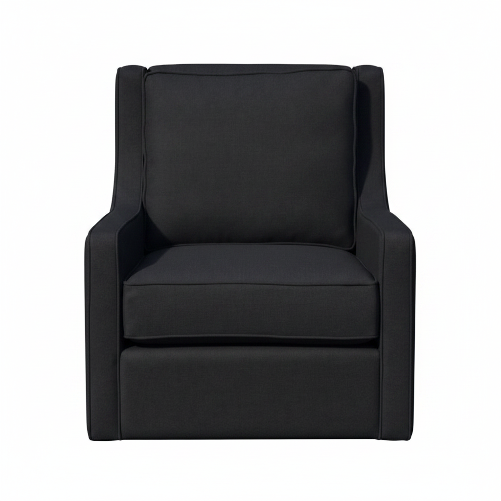 Becket Swivel Chair, Lifestyle Raven