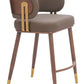 Brue Counter Stool, Brown & Walnut