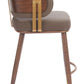 Brue Counter Stool, Brown & Walnut
