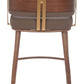 Brue Counter Stool, Brown & Walnut