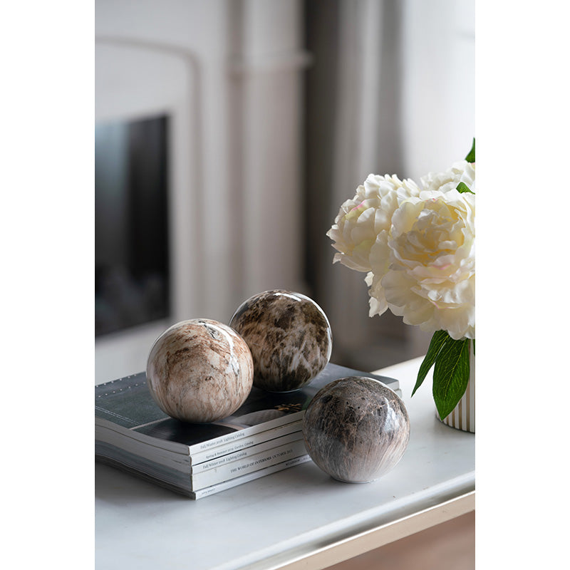 Marbleized Ball Accents, Set of 3